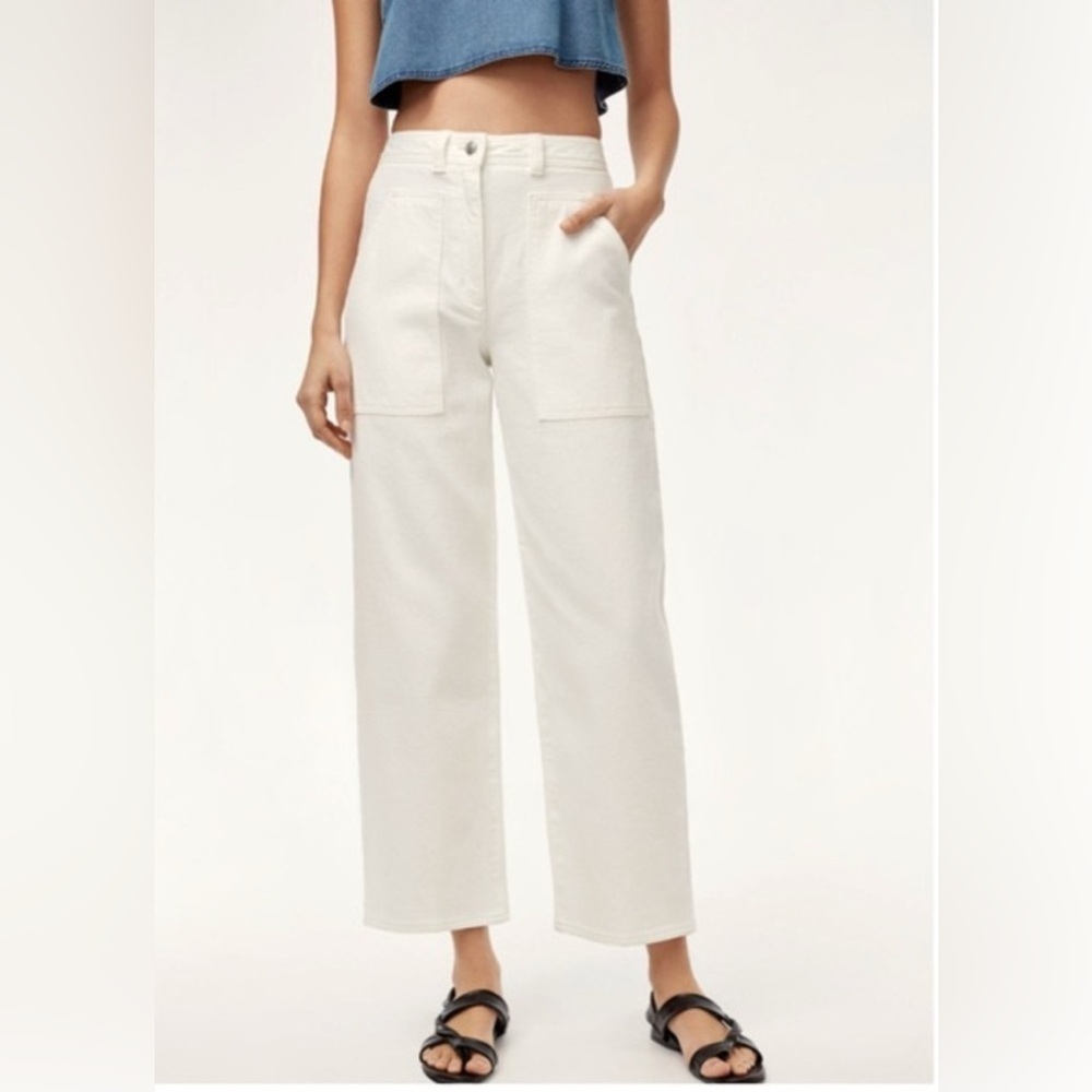 Aritzia/Wilfred TEAL Archer Jeans (Sz 2)